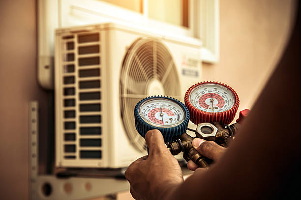 Professional Ductwork Repair technician working in Montague, NJ